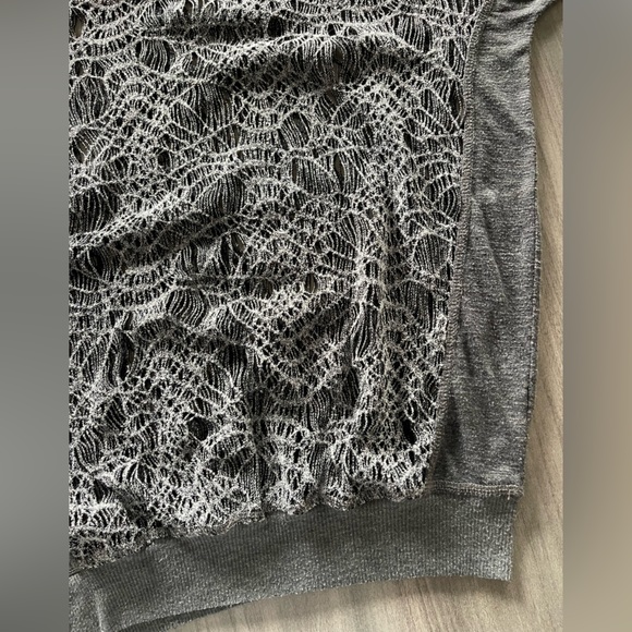 Y2K Miss Me Sweater - Silver Web Design - Size Medium - Picture 7 of 16